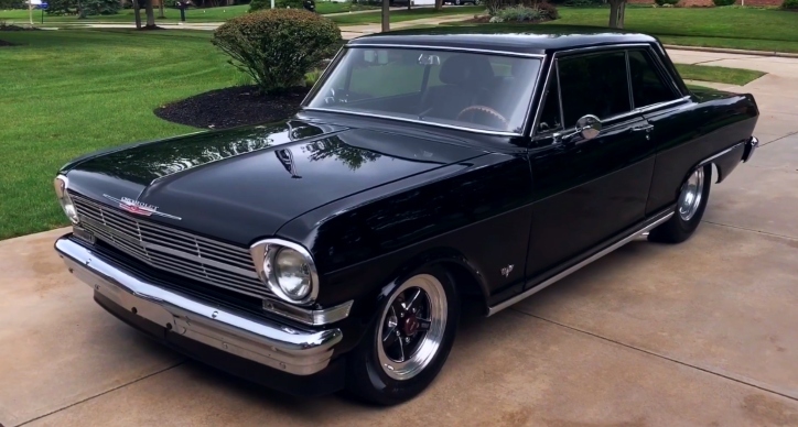 black 1962 chevy II nova build