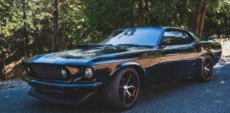 DHC black phantom mustang fastback
