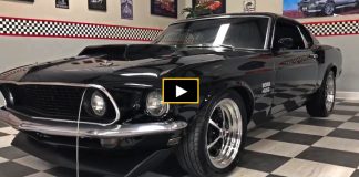 black 1969 ford mustang boss 429 tribute