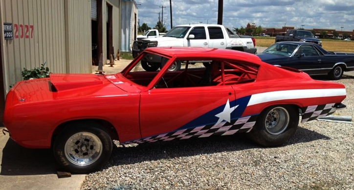 super stock plymouth barracuda build