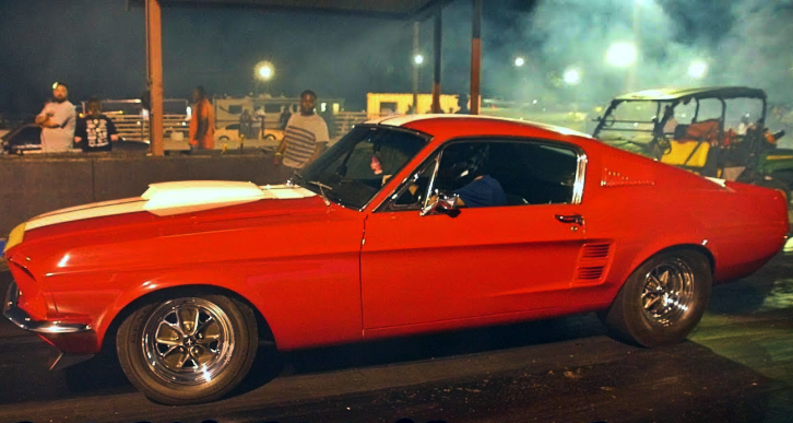 nitrous mustang fastback drag racing