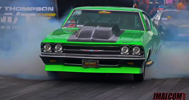 nitrous 1968 chevelle drag racing