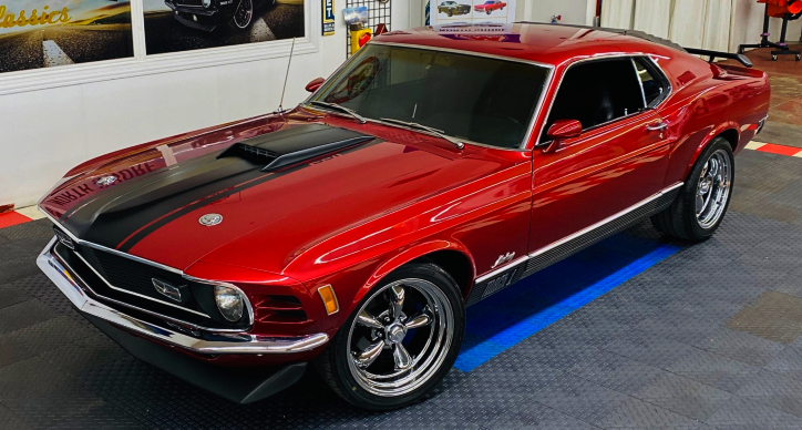 1970 mustang mach 1 red