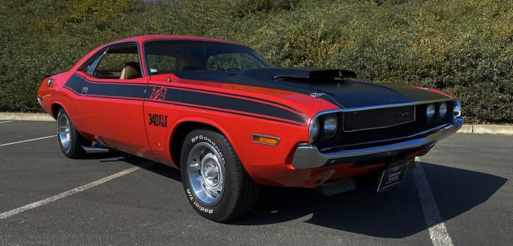 unique 1970 dodge challenger t/a 4-speed