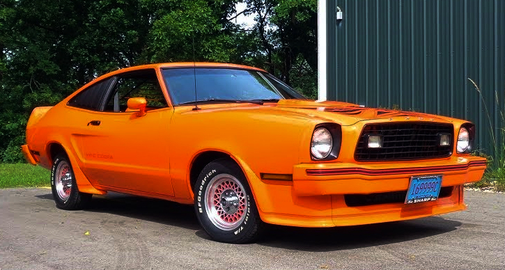 tangerine orange 1978 ford mustang II king cobra