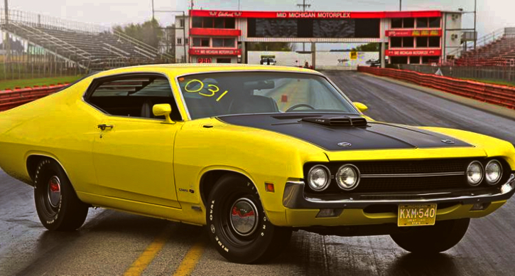 1970 ford torino cobra drag racing