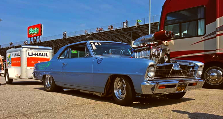 blown 572 chevy nova drag racing