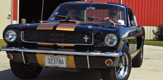 1966 shelby gt350h at the shed