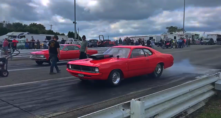 wedge powered dodge demon drag racing