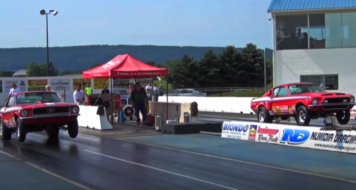 wheelstanding classic mustangs