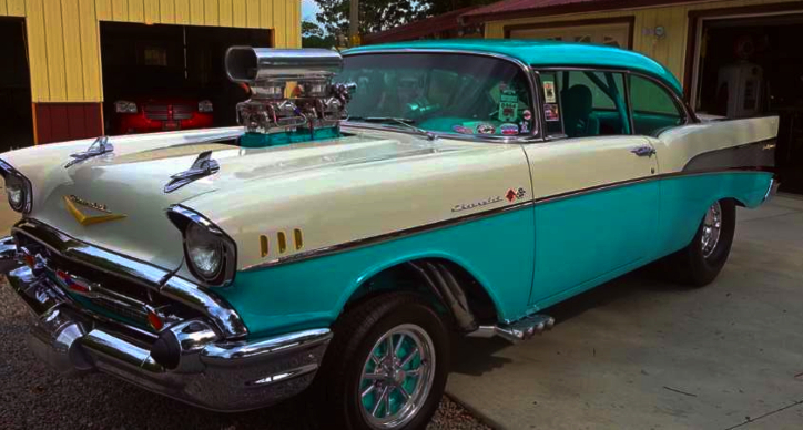 big block 57 chevy bel air build