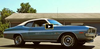 gunmetal 1972 dodge demon 4-speed