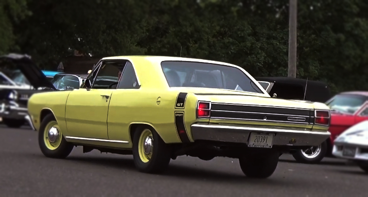 butternut yellow 1969 dodge dart gts 