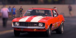 first generaion z28 camaro drag racing