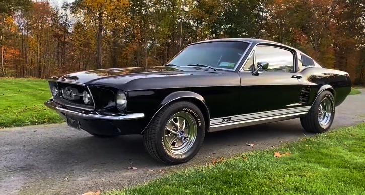 raven black 1967 mustang fastback gt 390