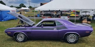 plum crazy 1970 dodge challenger t/a
