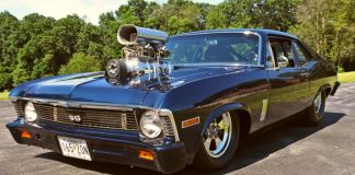 blown 454 big block chevy nova pro street