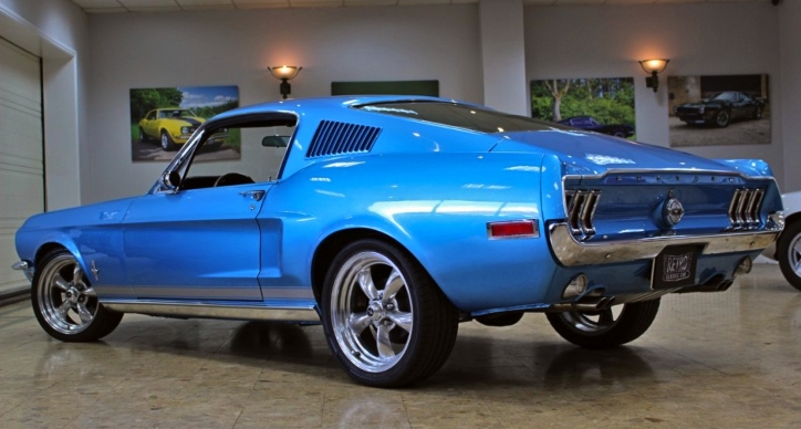 restomodded 1968 ford mustang fastback