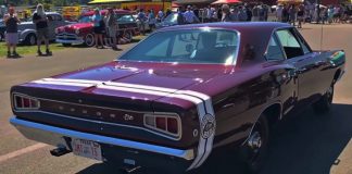 burgundy dodge hemi super bee