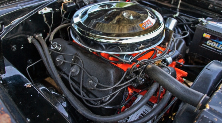 black on black 1967 plymouth hemi gtx 4-speed