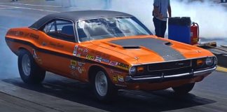 1970 dodge challenger 440 six pack drag racing