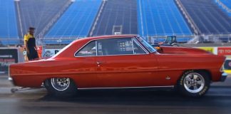 8 second 1967 chevy II nova drag racing