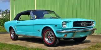convertible 1964 ½ ford mustang k-code
