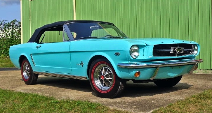 convertible 1964 ½ ford mustang k-code