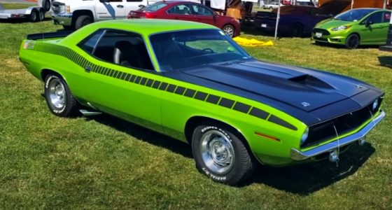 Sassy Grass Green 1970 Plymouth Cuda AAR 4-Speed | Hot Cars