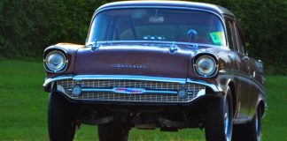 57 chevy drag car survivor
