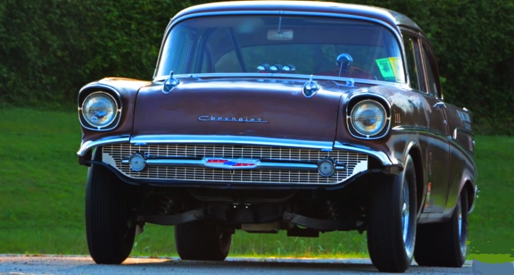 57 chevy drag car survivor