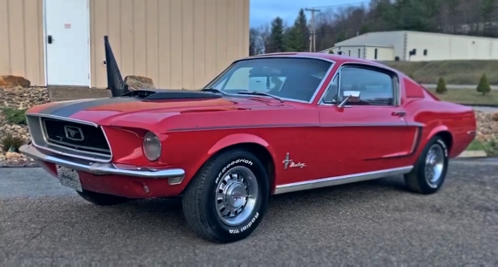 candy apple red 1968 mustang fastback c code