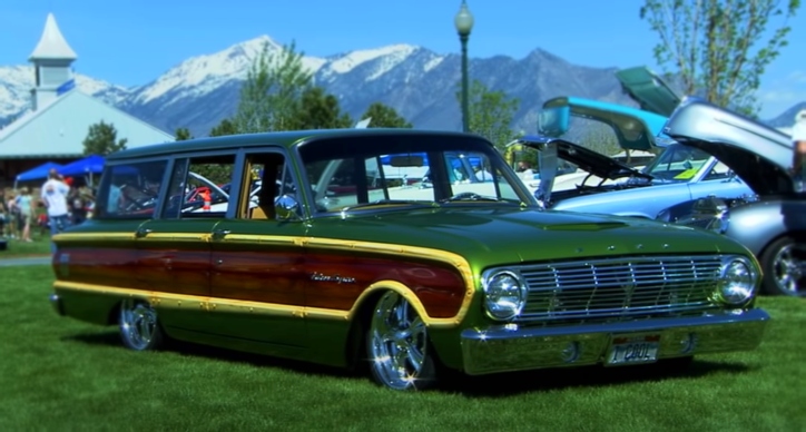 custom 1963 ford falcon squire wagon