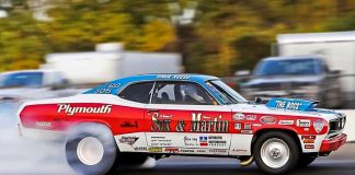 sox & martin tribute plymouth duster drag racing