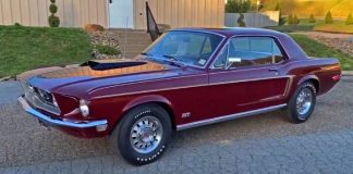 rare r-code 4-speed 1968 ford mustang coupe