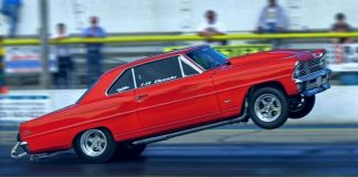 1967 chevy nova ss drag racing