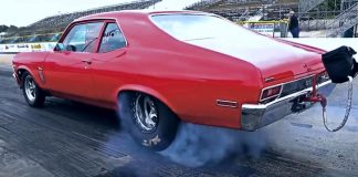 7 second pro street chevy nova drag racing
