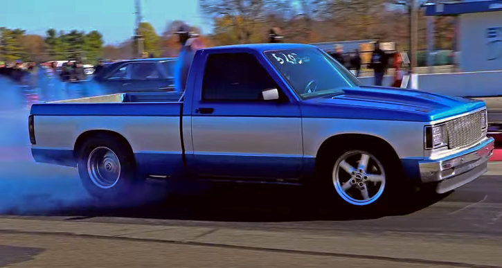 twin turbo ls chevy truck drag racing 