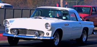 1955 ford thunderbird drag racing