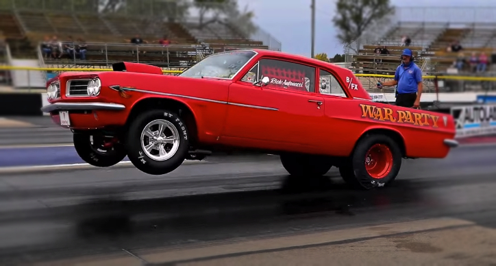 super stock 1963 pontiac lemans drag racing