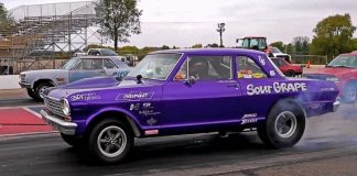 old school chevys drag racing