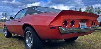 unrestored 1971 chevy camaro driver muscle car