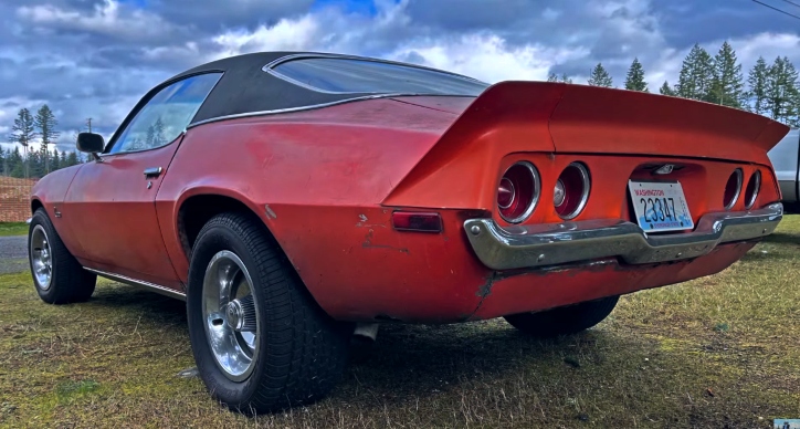 unrestored 1971 chevy camaro driver muscle car