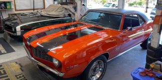 family owned pair of 1969 chevrolet camaros