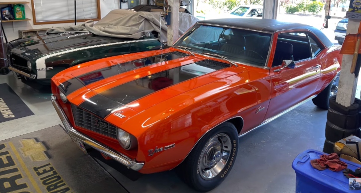 family owned pair of 1969 chevrolet camaros