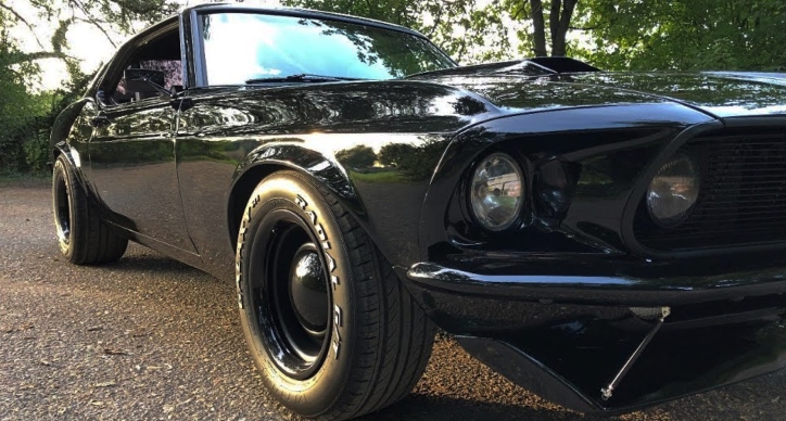 1969 ford mustang blacked out