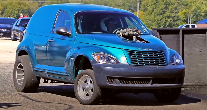 blown 440 chrysler pt cruiser drag racing