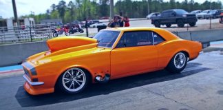 gen I chevrolet camaro drag racing