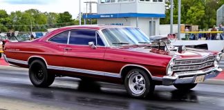 1967 ford galaxie drag racing