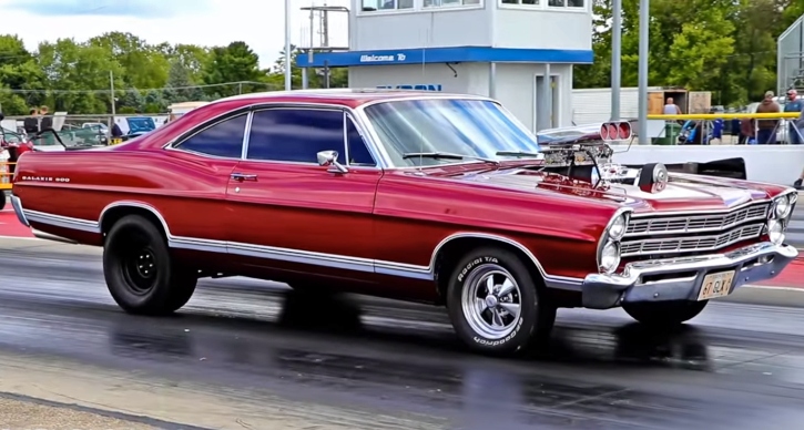 1967 ford galaxie drag racing